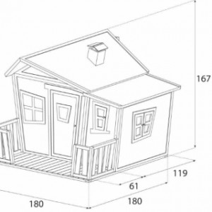 Speelhuis Lisa - AXI - afmetingen