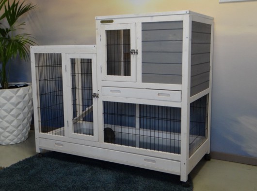 Konijnenkooi Esmee White-Grey 120x60x106cm