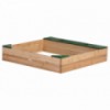 Axi Amy Zandbak 115x115x22cm Met Opbergruimte Hout Antraciet