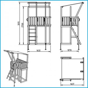 Afmetingen speeltoren Mezzanine