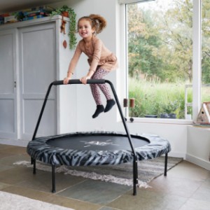 Trampoline EXIT Tiggy junior grijs - met beugel Ø140cm