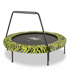 Trampoline EXIT Tiggy junior groen/zwart - met beugel - Ø140cm