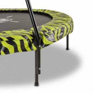 Trampoline EXIT Tiggy junior groen/zwart - met beugel - Ø140cm