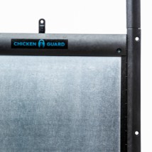 Zelfsluitende aluminium deur Chickenguard 25x30cm met geleiders van 59,5cm