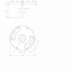 Afmetingen draaimolen Viento gepoedercoat