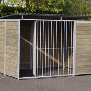 Hondenkennel FORZ Inclusief dak 3x2m