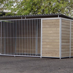 Hondenkennel FORZ Inclusief dak 4x2m