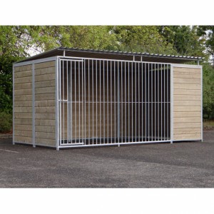 Hondenkennel FORZ Inclusief dak 4x2m