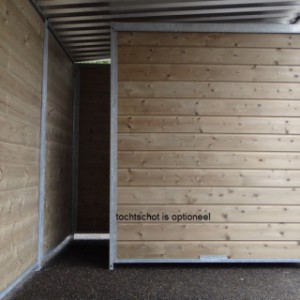 Hondenkennel FORZ Inclusief dak 4x2m | optioneel tochtschot