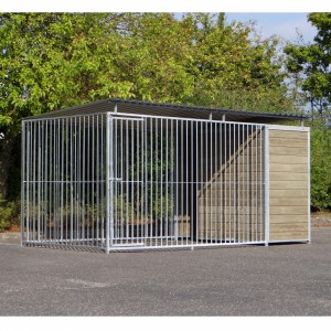 Hondenkennel FIX Inclusief dak 4x2m