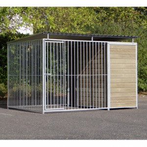 Hondenkennel FIX Inclusief dak 3x2m