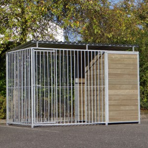 Hondenkennel FIX Inclusief dak 3x1.5m