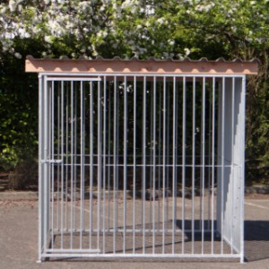 Hondenkennel FLINQ met dak Extra - douglashout 225x220cm