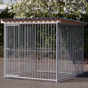 Hondenkennel FLINQ met dak Extra - douglashout 225x220cm