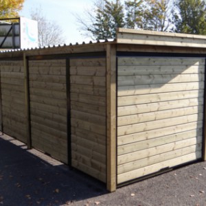 Dichte achterkant | Kennel Forz 5x2 zwart