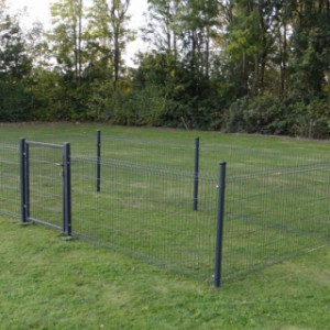 Kippenren Rectangle Antraciet 5x2,5m