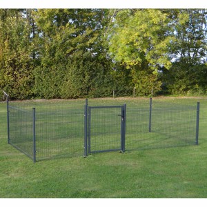 Kippenren Rectangle Antraciet 5x2,5m