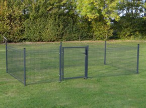 Kippenren Rectangle Antraciet 5x2,5m