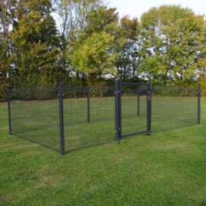 Kippenren Rectangle Antraciet 5x2,5m