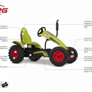 Skelter BERG Claas BFR - specificaties XL-frame