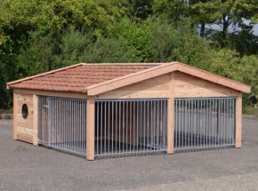 Hondenkennel Rex 2 COMPART Douglas 350x341x163cm