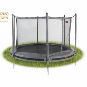 Pro-Line 8 trampoline InGround met safetynet Grijs 2,45m