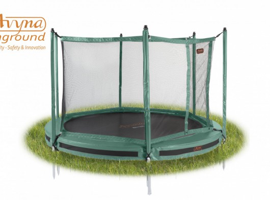 Pro-Line 8 trampoline InGround met veiligheidsnet Groen 2,45m