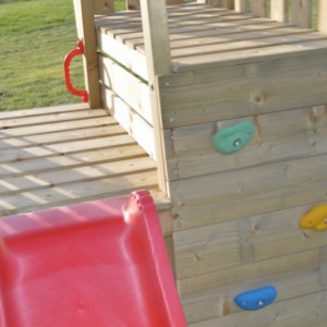 Speeltoren Junior Activity Tower met twee houten speelplatforms