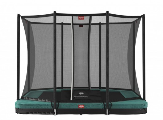 BERG InGround trampoline Ultim Favorit Groen - met net Comfort 280x190cm