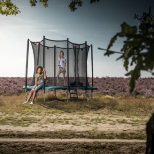 BERG trampoline Ultim Favorit Groen - met veiligheidsnet Comfort 280x190cm