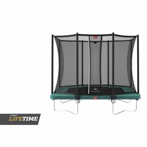 BERG trampoline Ultim Favorit Groen - met veiligheidsnet Comfort 280x190cm