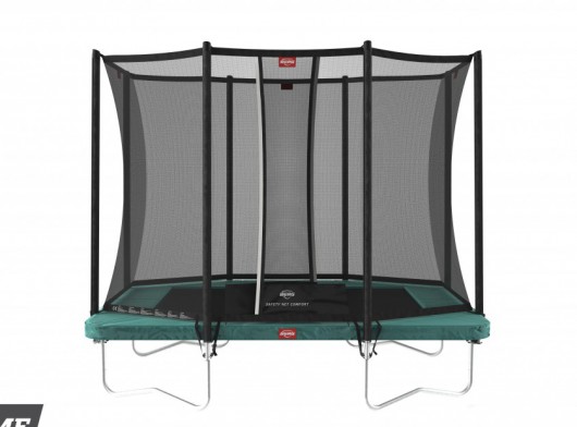 BERG trampoline Ultim Favorit Groen - met veiligheidsnet Comfort 280x190cm
