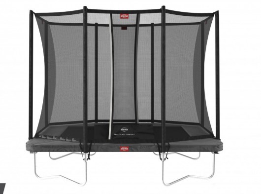 BERG trampoline Ultim Favorit Grijs - met veiligheidsnet Comfort 280x190cm