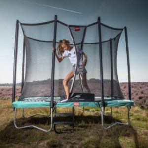 BERG trampoline Ultim Favorit Groen - met veiligheidsnet Comfort 280x190cm