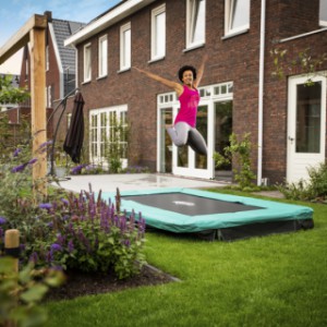 Trampoline BERG InGround Ultim Favorit Groen 280x190cm