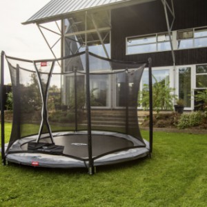 BERG InGround trampoline Favorit Grijs - met net Comfort Ø200cm