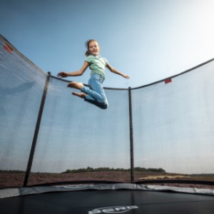 BERG InGround trampoline Favorit Grijs - met net Comfort Ø200cm