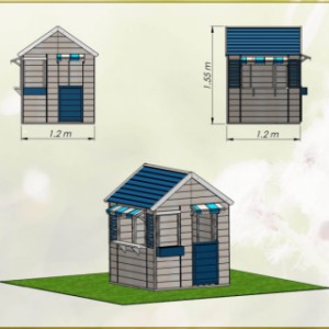 Afmetingen speelhuisje Maritime House