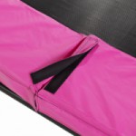 Trampoline met roze rand