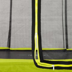 Trampoline EXIT Silhouette met limoengroene rand