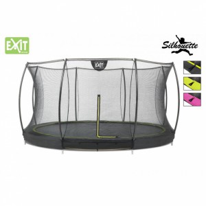 InGround Trampoline EXIT Silhouette 14 | met veiligheidsnet | Ø427cm