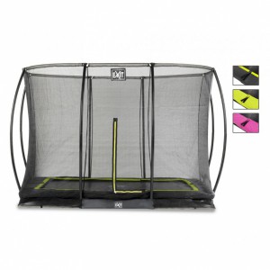 Trampoline EXIT Silhouette Ground met veiligheidsnet 305x214cm (10x7ft)