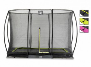 Trampoline EXIT Silhouette Ground met veiligheidsnet 305x214cm (10x7ft)