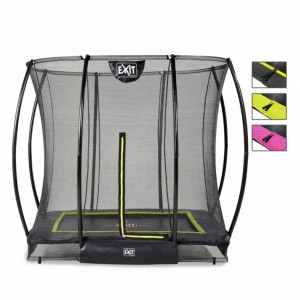 Trampoline EXIT Silhouette Ground met veiligheidsnet 214x153cm (7x5ft)