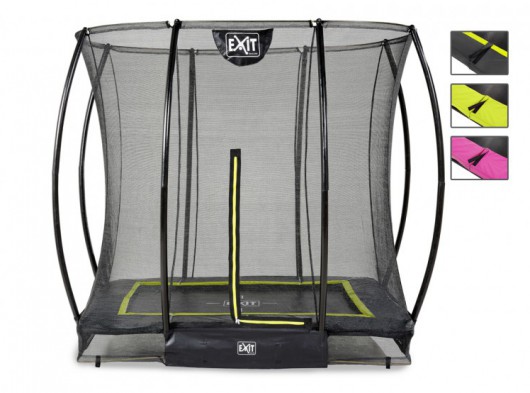 Trampoline EXIT Silhouette Ground met veiligheidsnet 214x153cm (7x5ft)