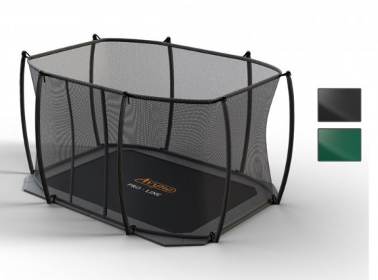 Trampoline Avyna Pro-Line 223 FlatLevel met veiligheidsnet 315x225cm
