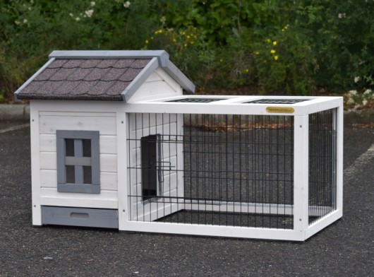 Konijnenhok - Caviahok Pretty Home White 106x68x64cm