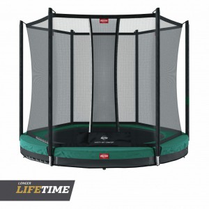 BERG InGround trampoline Favorit Groen - met net Comfort Ø330cm