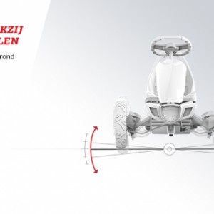 Skelter BERG Rally APX Red 3 Gears - Stabiel dankzij de vier wielen