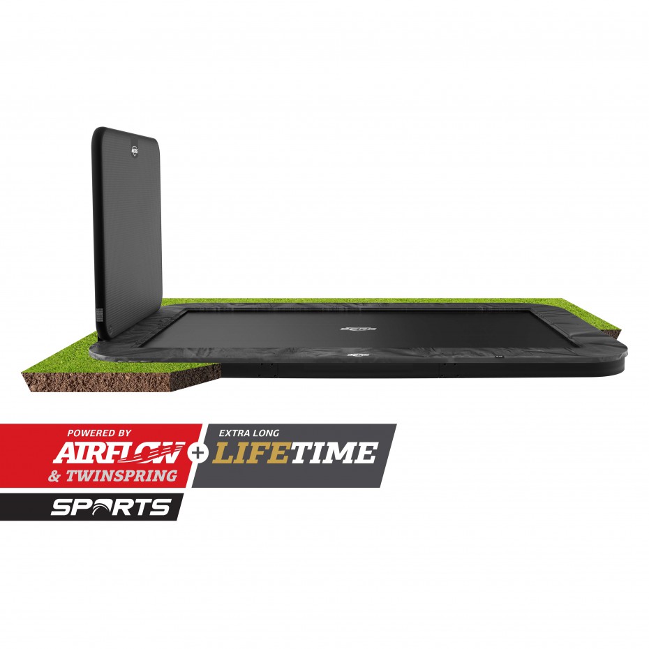 Trampoline BERG Ultim Elite Flatground met AeroWall